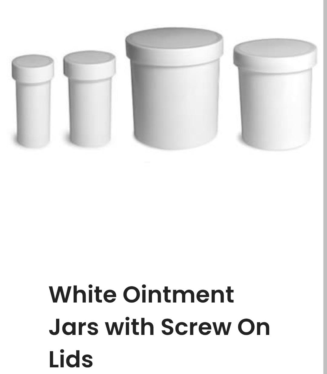 Ointment Jars